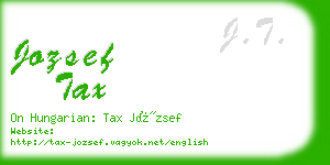 jozsef tax business card